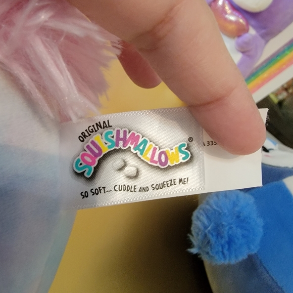 Lot of 3 Squishmallows Tyedye Pegacorn,Babs Blue Jay, Ursula the Purple Unicorn - Picture 4 of 10